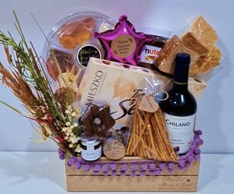 Box de Vinho com chocolates finos