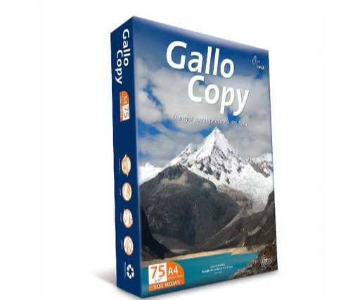 PAPEL BOND A4 GALLO COPY 75 GR