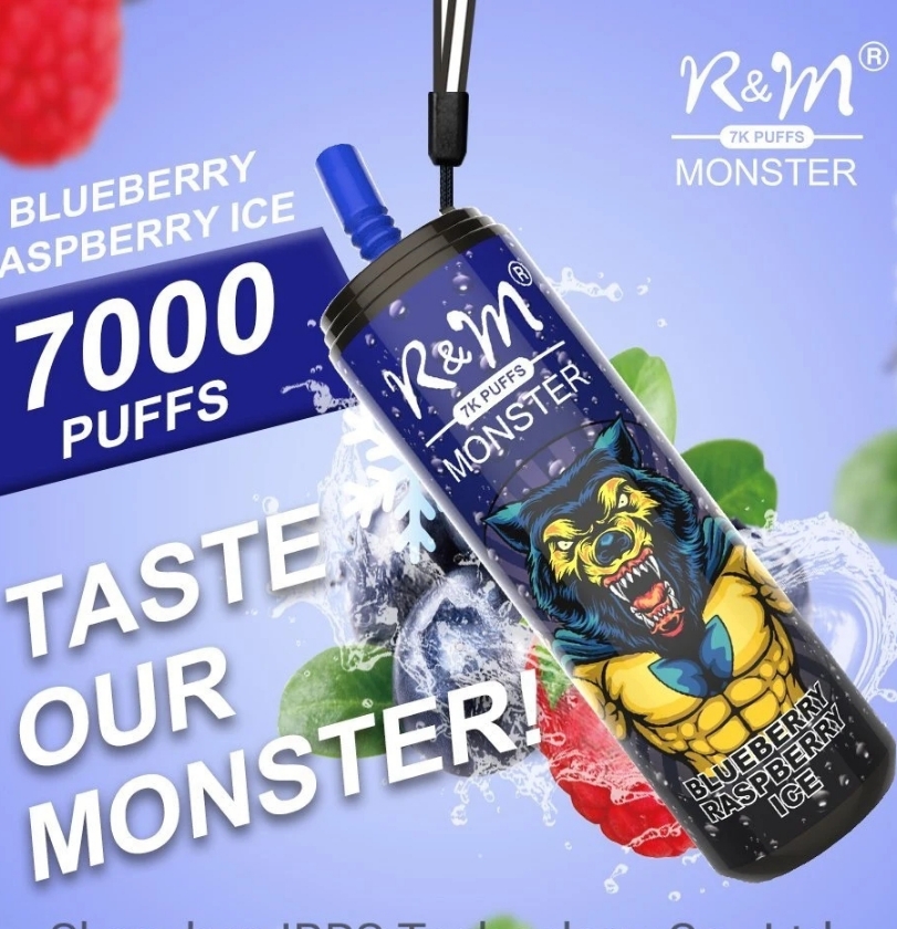 Blue Razz Ice R&M MONSTER|7000 hits| 