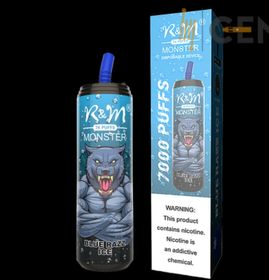 Blue Razz Ice R&M MONSTER|7000 hits| 