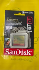 Cartão de memória CF 64GB SanDisk 120mb/s EXTREME