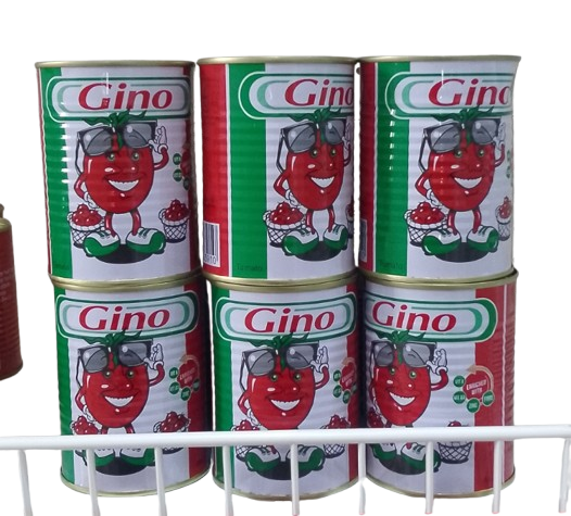 Gino Tomato Paste - 210g Tin — brown
