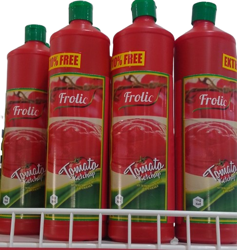 Frolic Tomato Ketchup - 1kg Bottle — red