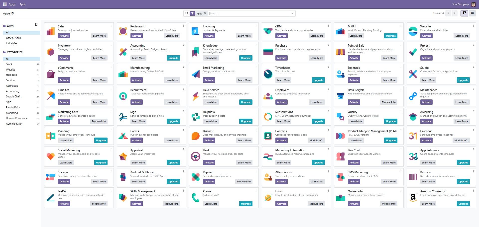 odoo 19 apps