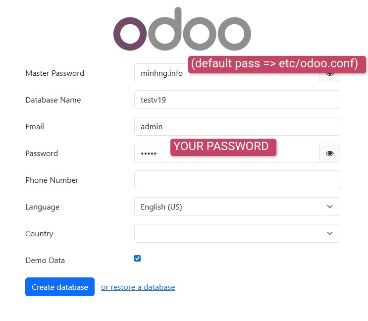odoo 19 new db