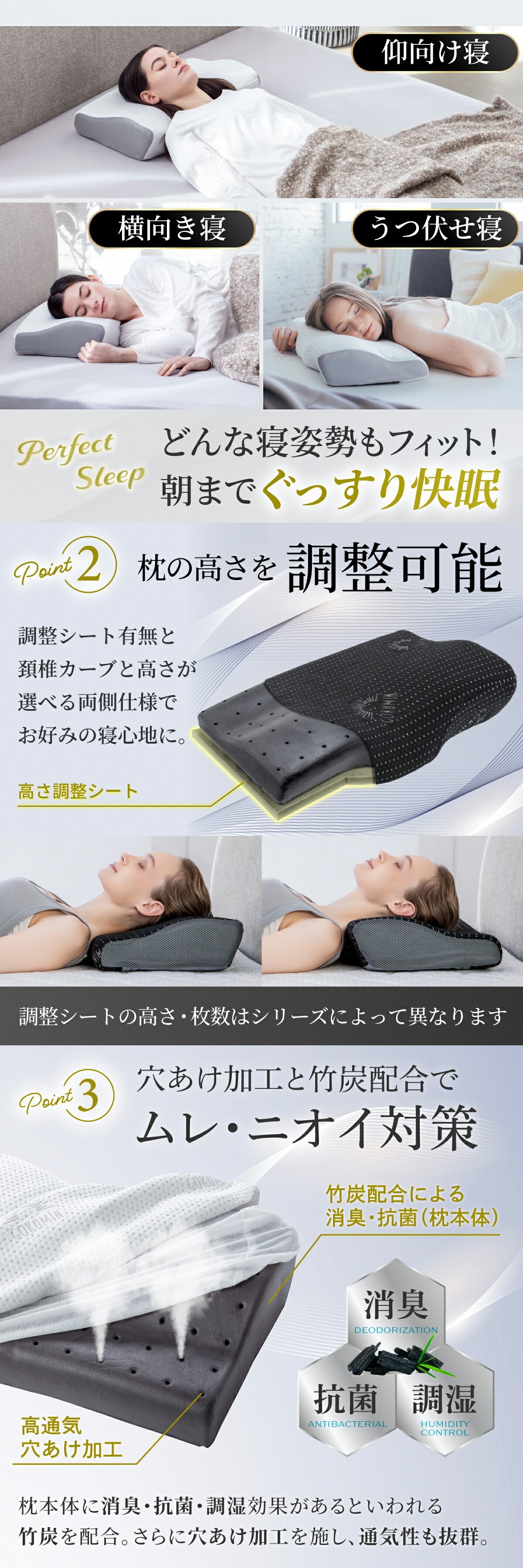 GOKUMIN プレミアム低反発枕