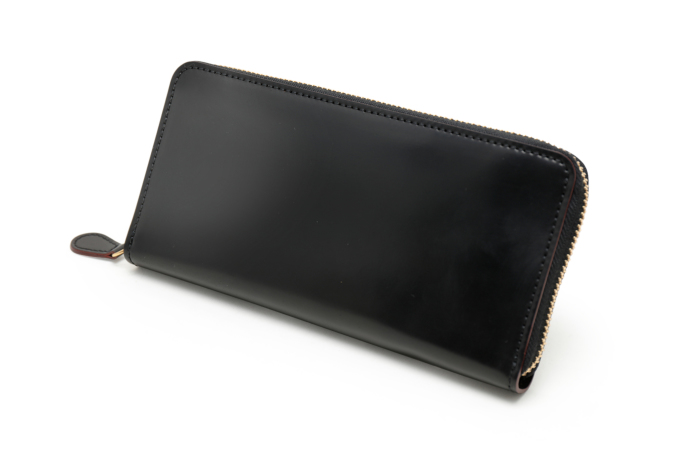 GANZO シェルコードバン2 ラウンドファスナー長財布
