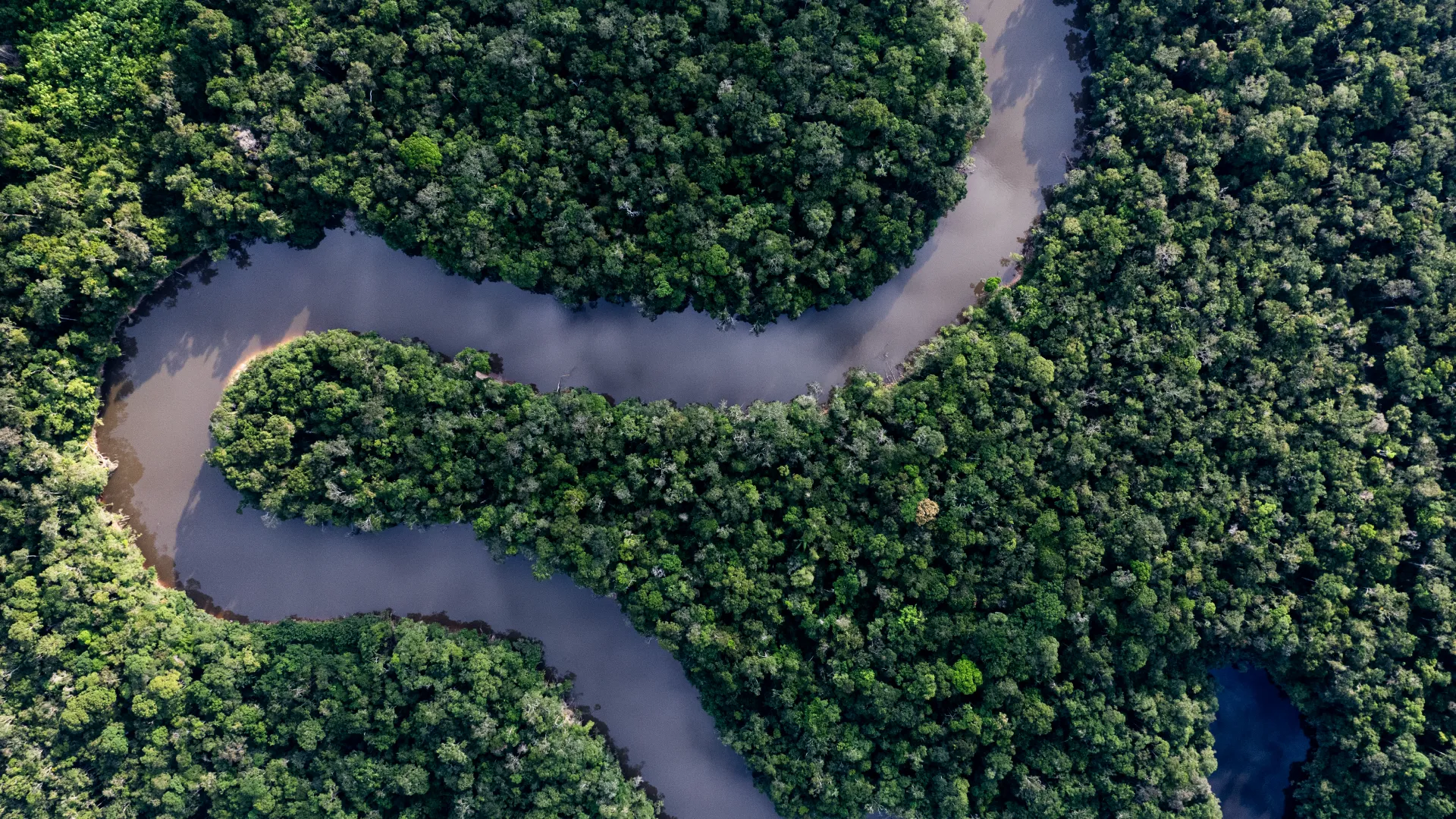 Vista aérea del Río Isana