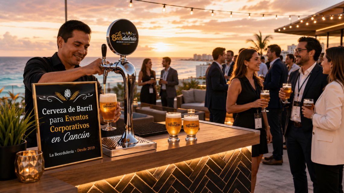 Renta de Cerveza de Barril para Eventos Corporativos en Cancún y Riviera Maya: Una Experiencia Premium para tus Invitados