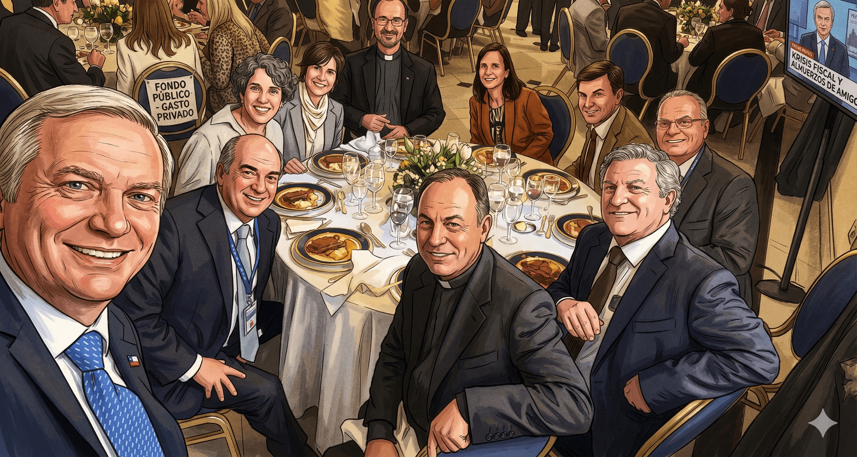 Críticas a Presidencia por uso de fondos públicos en almuerzo privado de José Antonio Kast