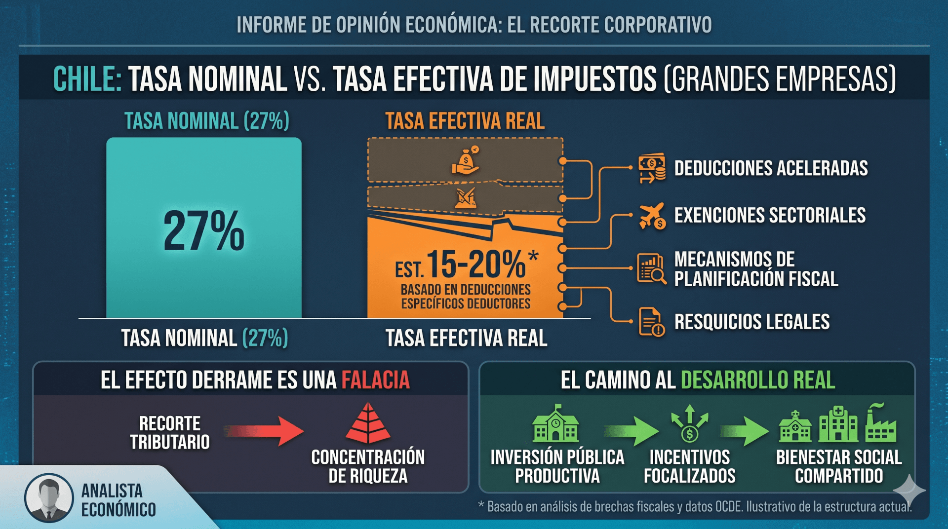 La falacia del recorte corporativo: por qué reducir impuestos a las empresas no garantiza el desarrollo