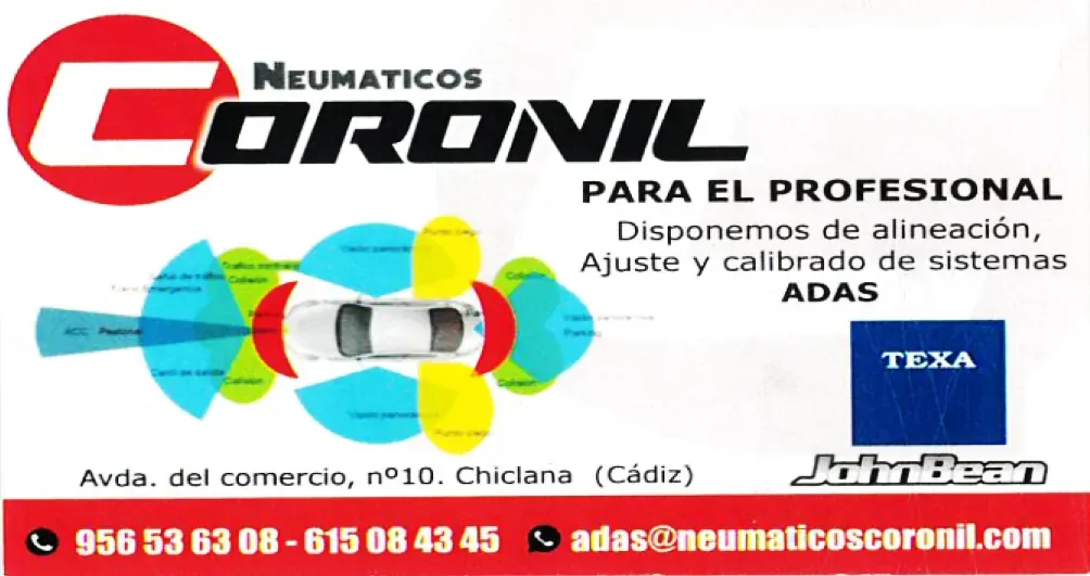 Neumáticos Coronil SISTEMAS ADAS alineación