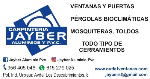 Aluminio PVC JAYBER Toldos Cristalería