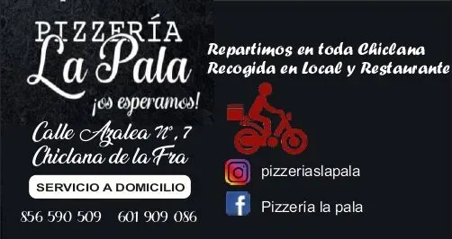 Pizzería La Pala Pasta Hamburguesas ensaladas postres restaurante bar