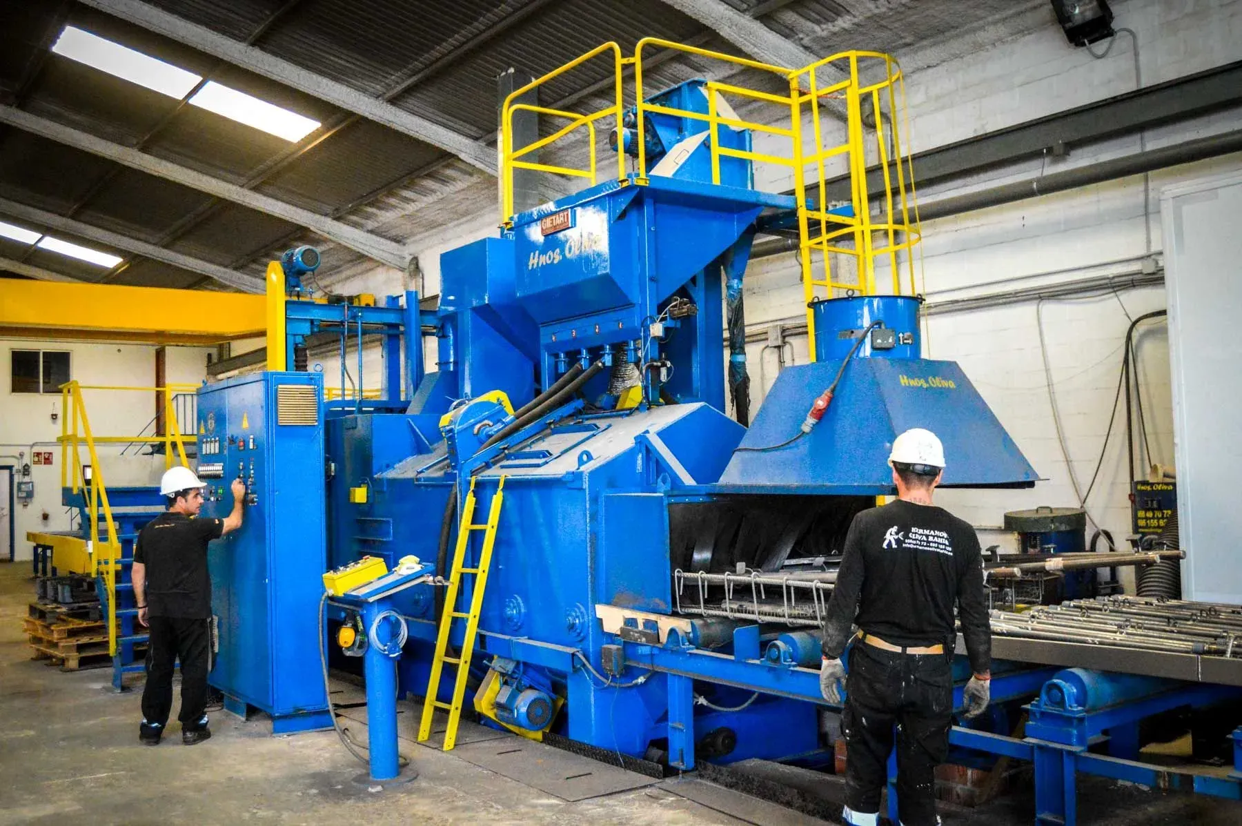 Limpieza de superficies metálicas Granallado Hermanos Oliva Bahía