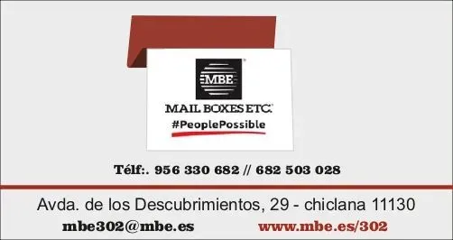 Mensajería Paquetería mbe Chiclana