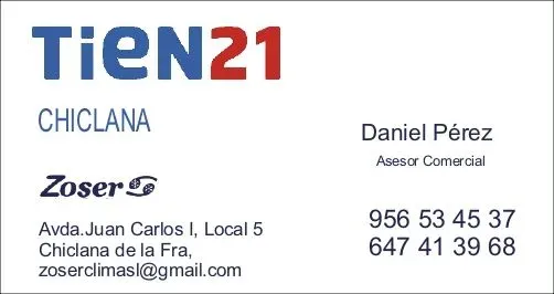 Electrodomésticos Tien 21 ZOSER