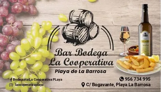 Bar Bodega Cooperativa Playa de la Barrosa cervecería Tapería Restaurante