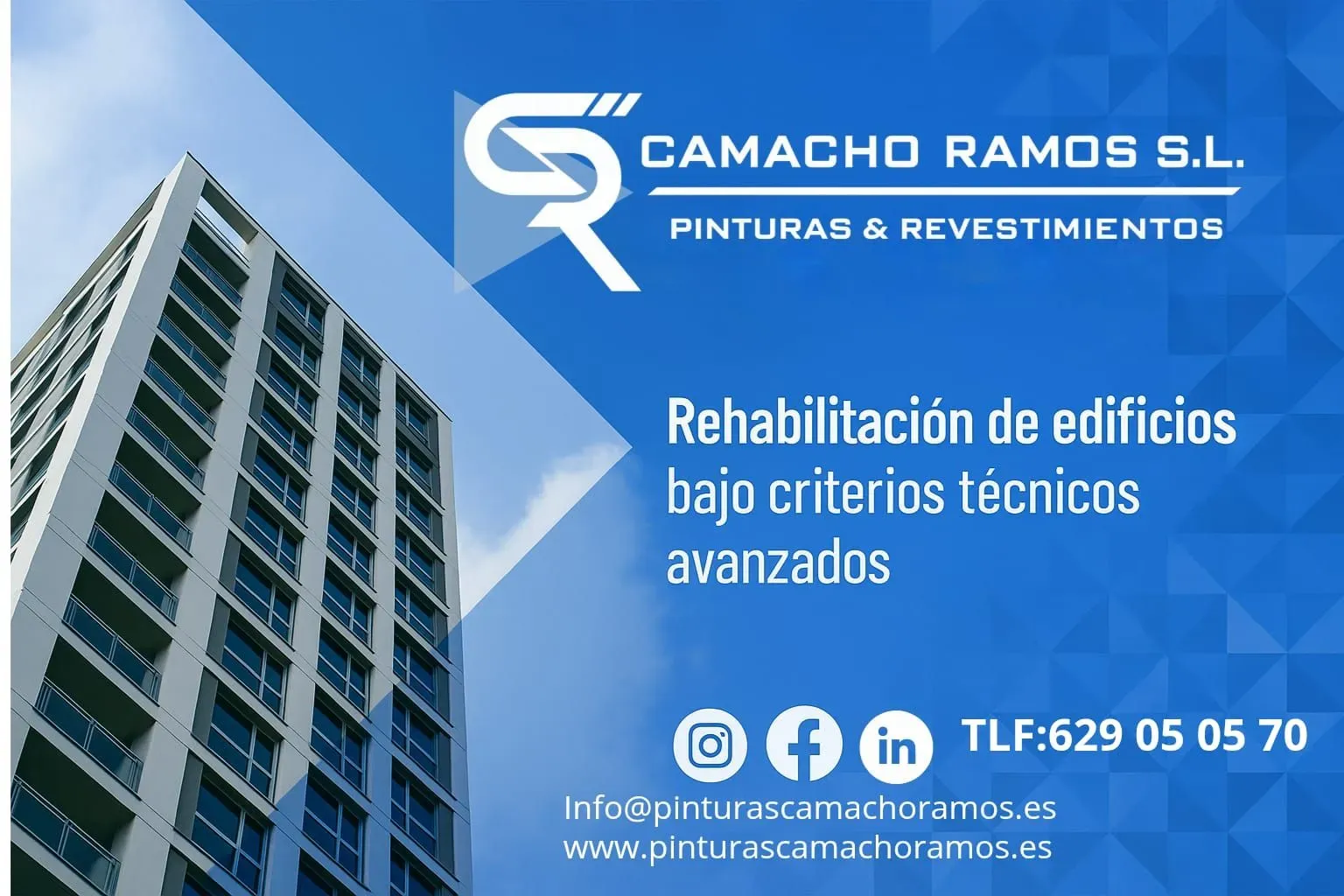 PINTURAS Y REVESTIMIENTOS Trabajo vertical CAMACHO RAMOS