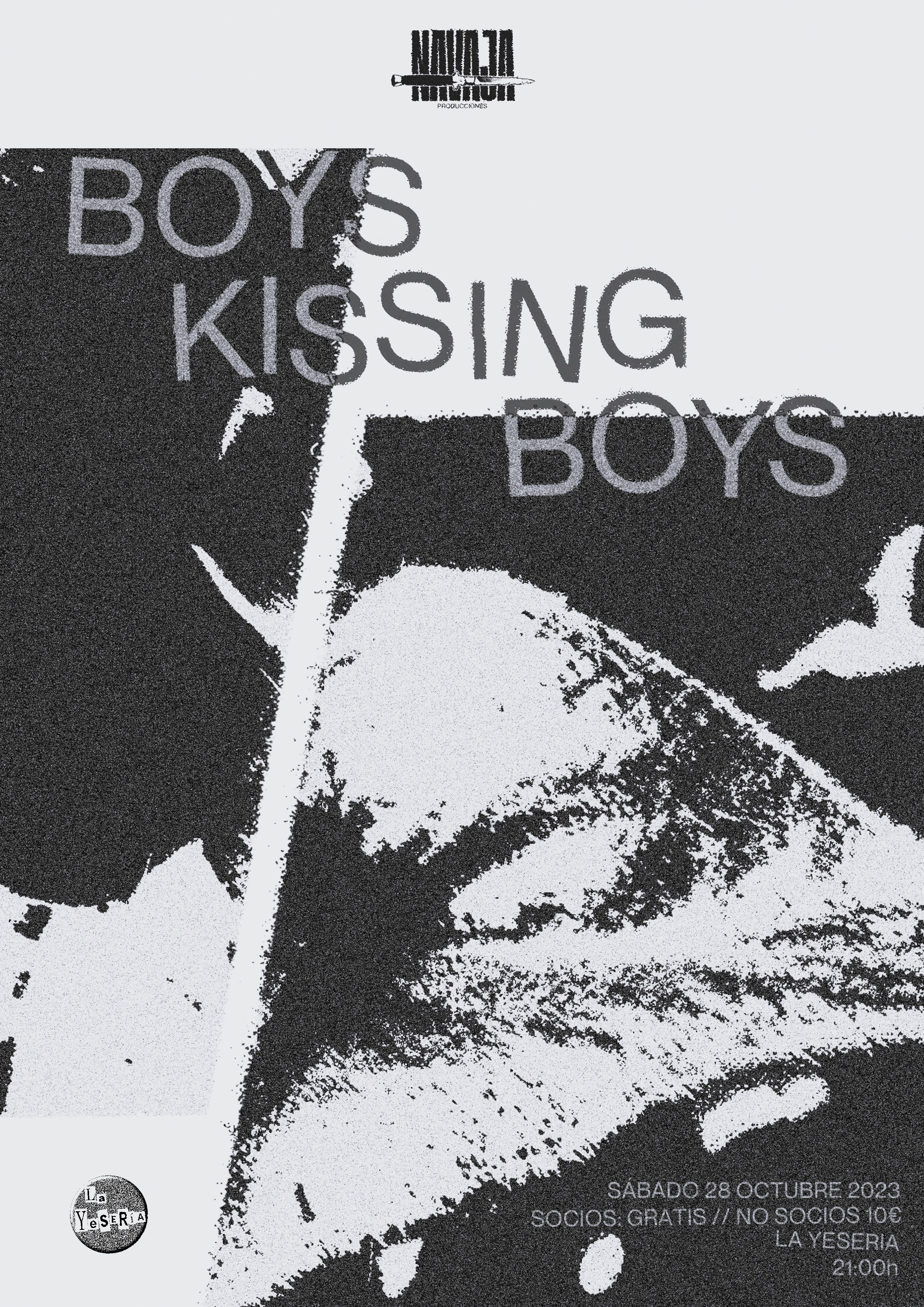 Cartel de Boys Kissing Boys