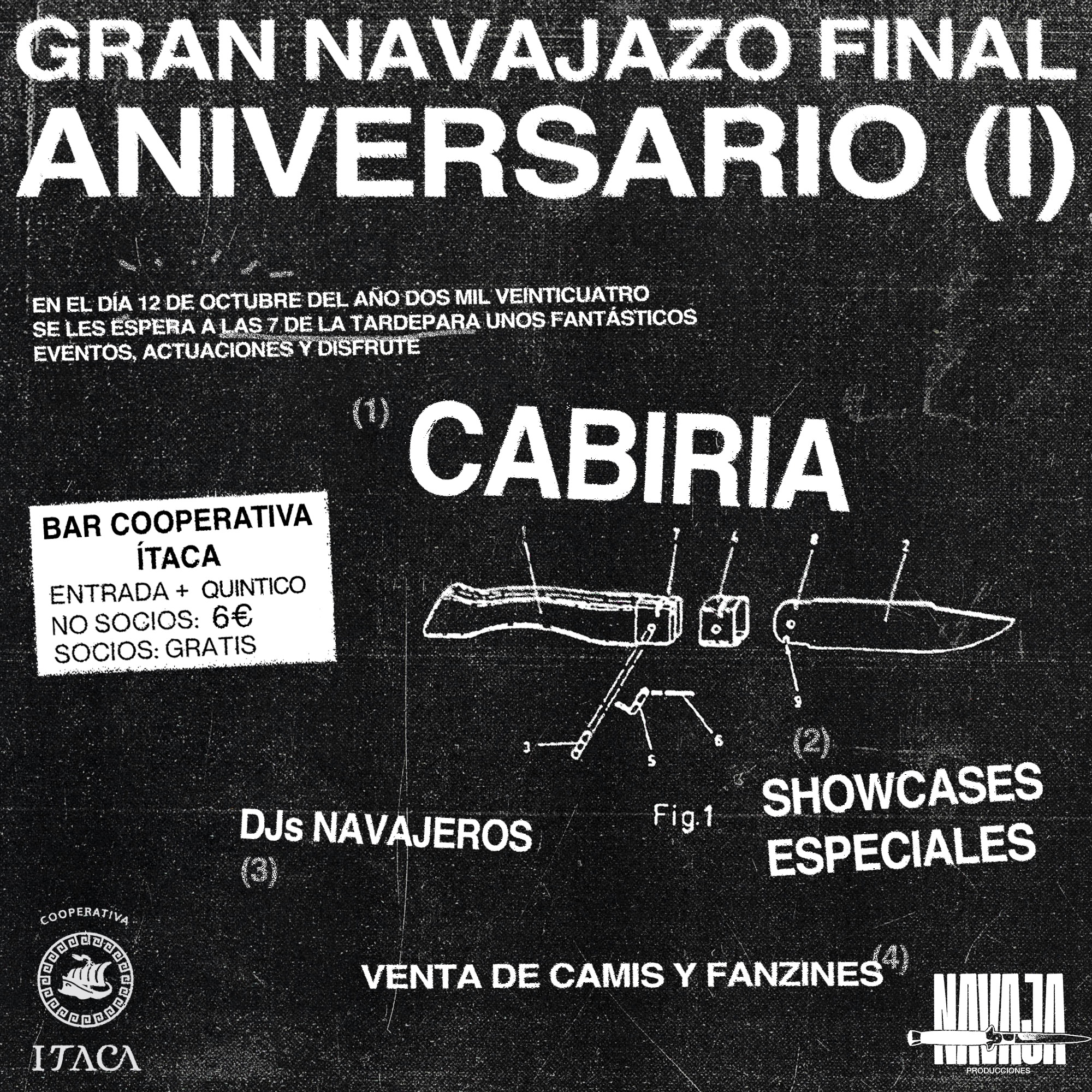 Cartel de II Aniversario: Cabiria