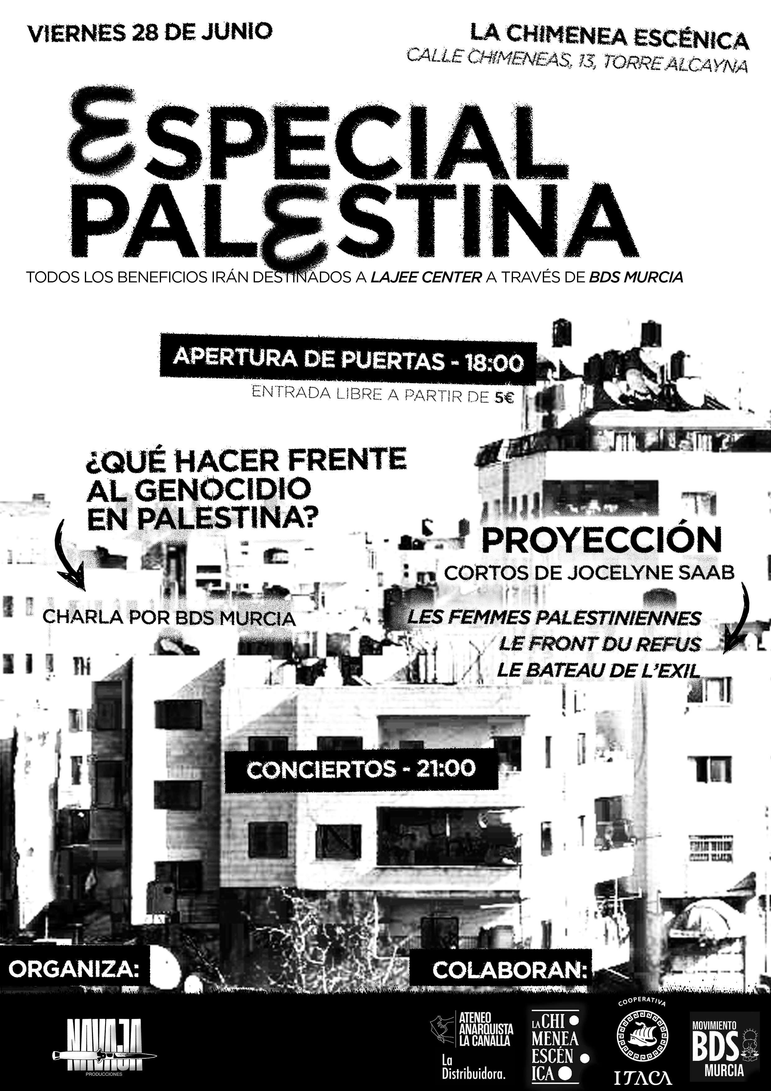 Cartel de La Navaja x Palestina Vol.1