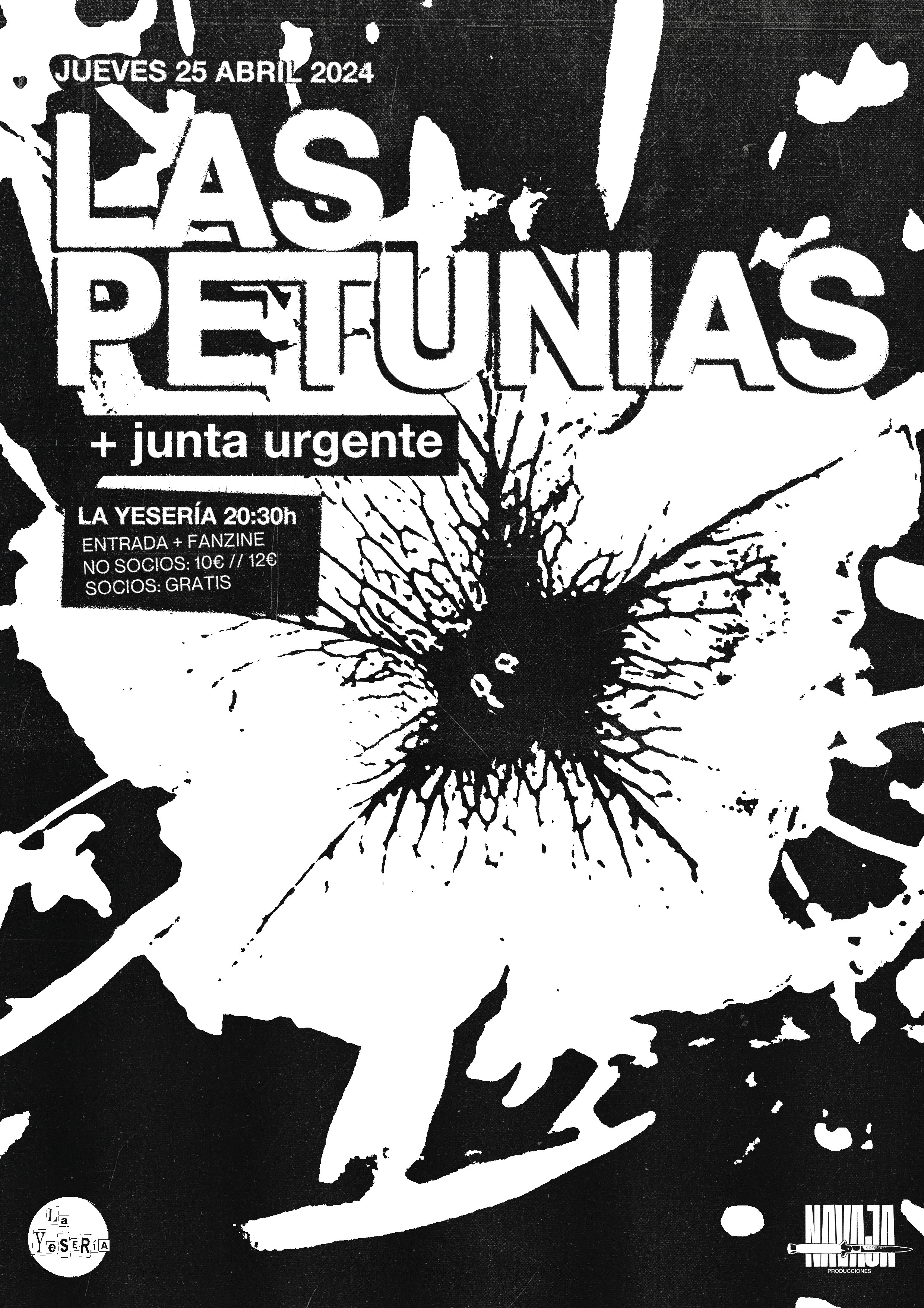 Cartel de Las Petunias + Junta Urgente