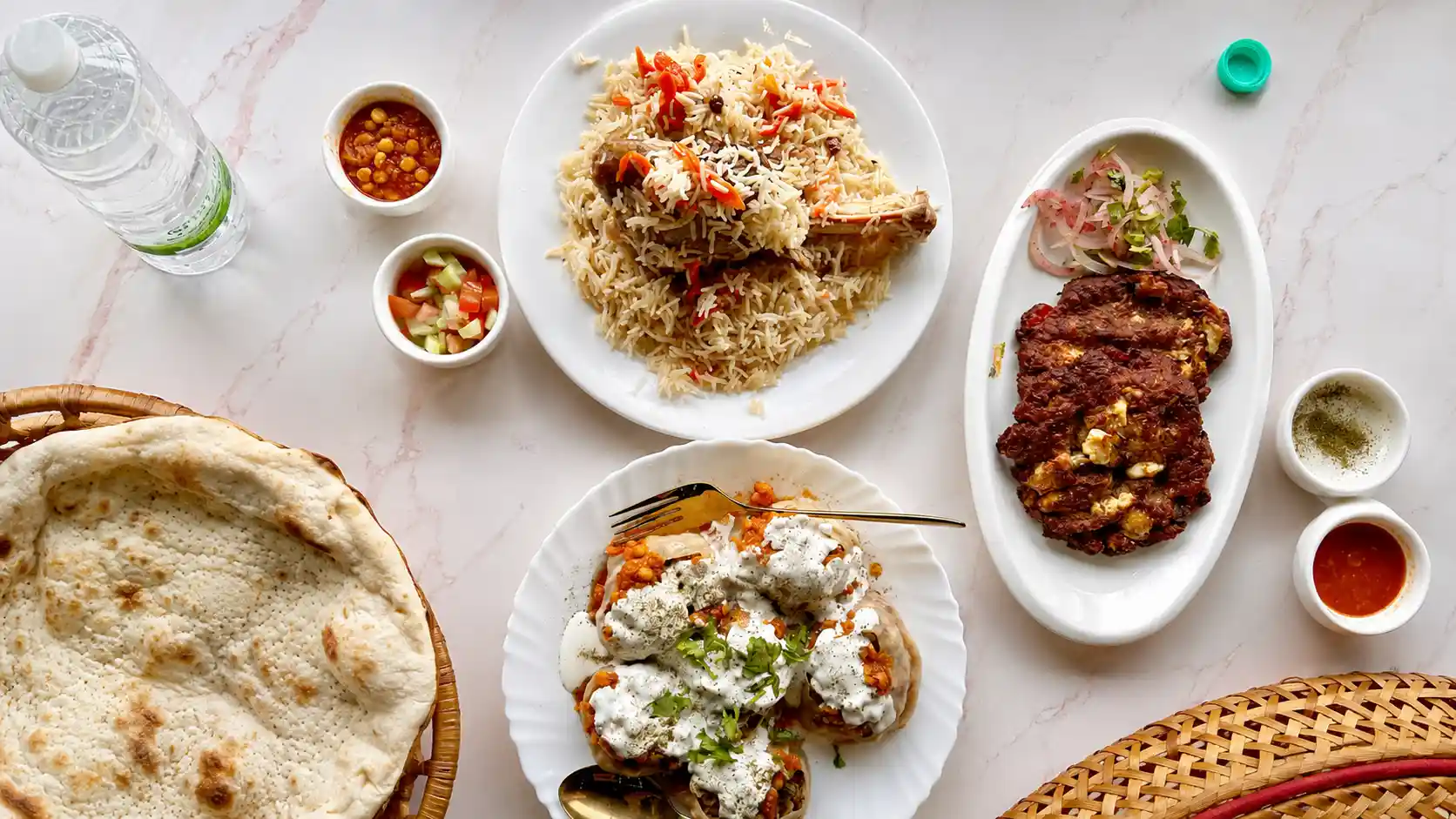 First-time guests exploring Afiyat dishes