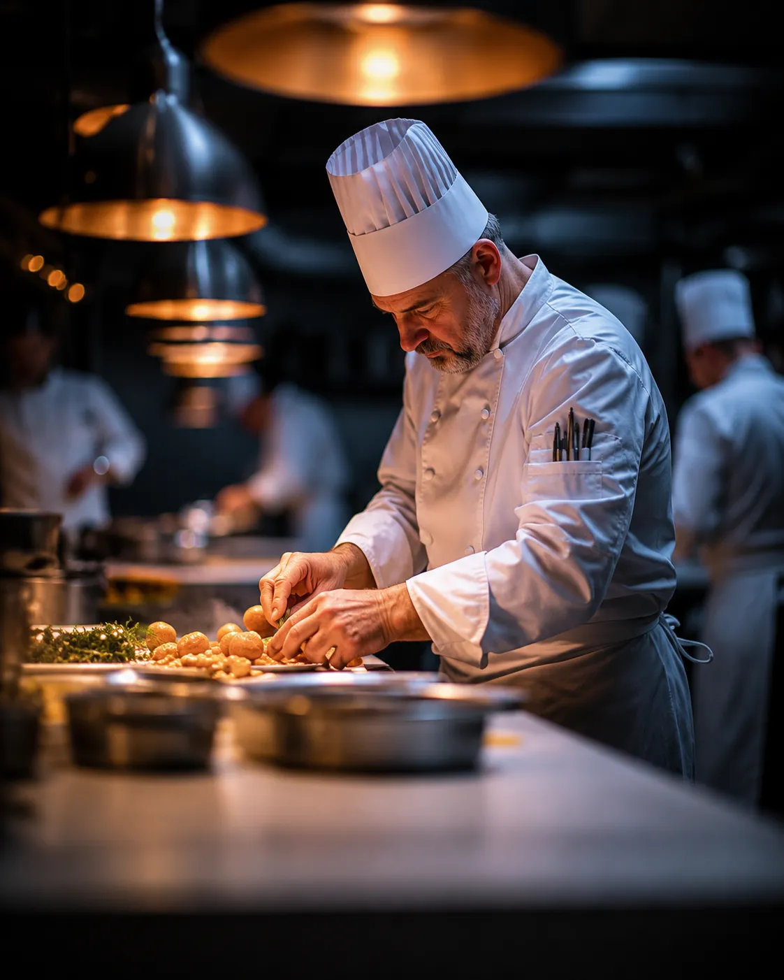 Afiyat chef preparing a dish