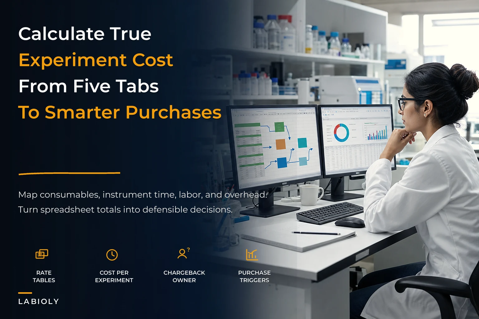 Calculate Cost-per-Experiment for Small Labs: Worked Spreadsheets, Chargeback Templates and Purchase Triggers