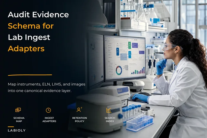 Design a Canonical Audit-Evidence Architecture for Labs: Schemas, Ingest Adapters and Retention Patterns