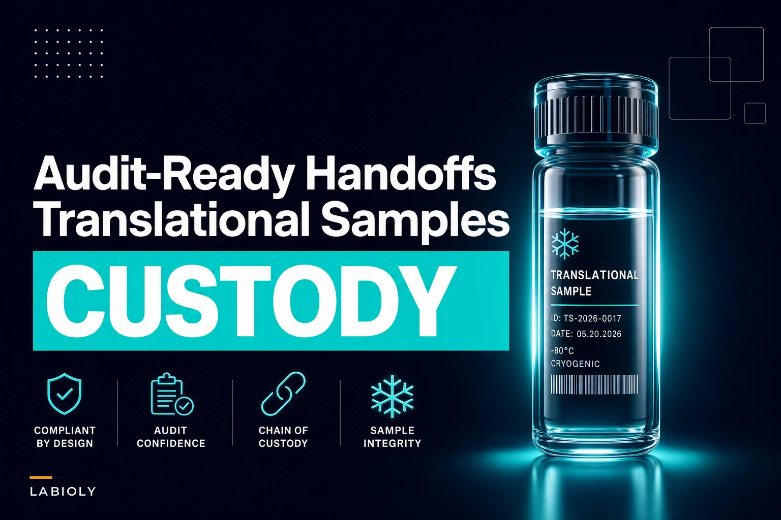 Minimal Audit-Ready Chain-of-Custody Documentation for Translational Samples