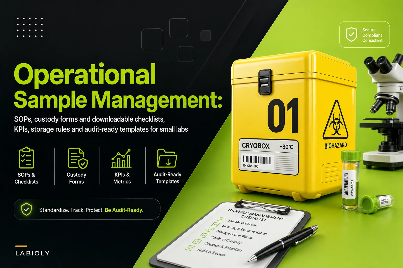 Operational Lab Sample Management: SOP, Checklist, and KPI Playbook for Small-to-Mid Labs