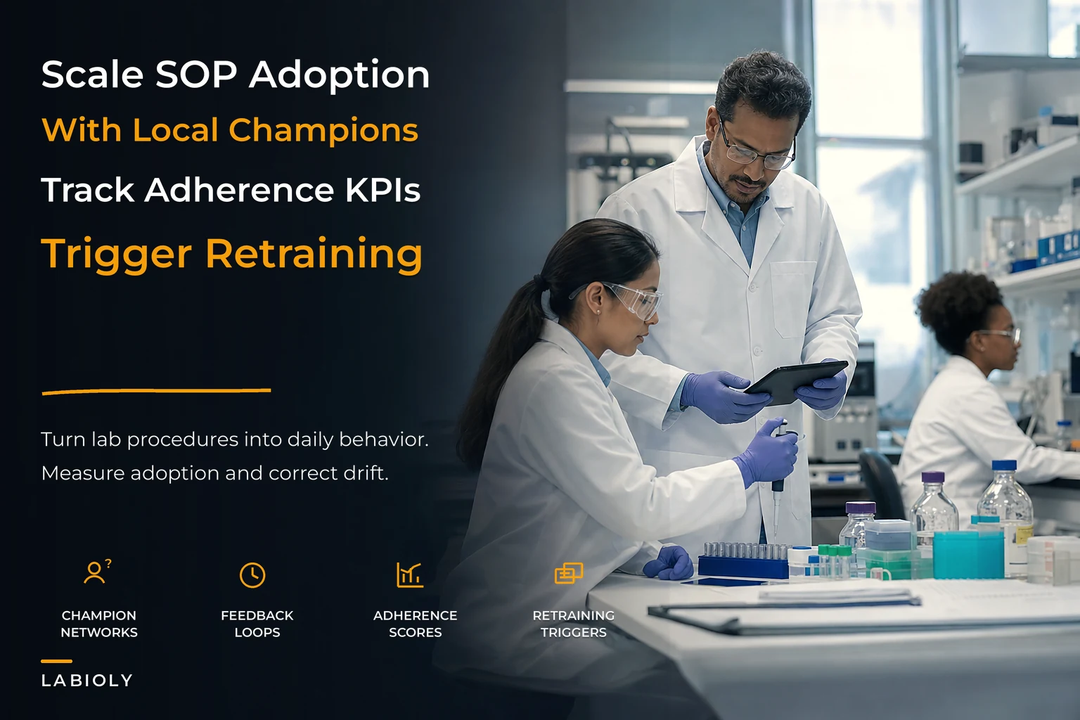 Scaling SOP Adoption for Labs with Champions and KPIs