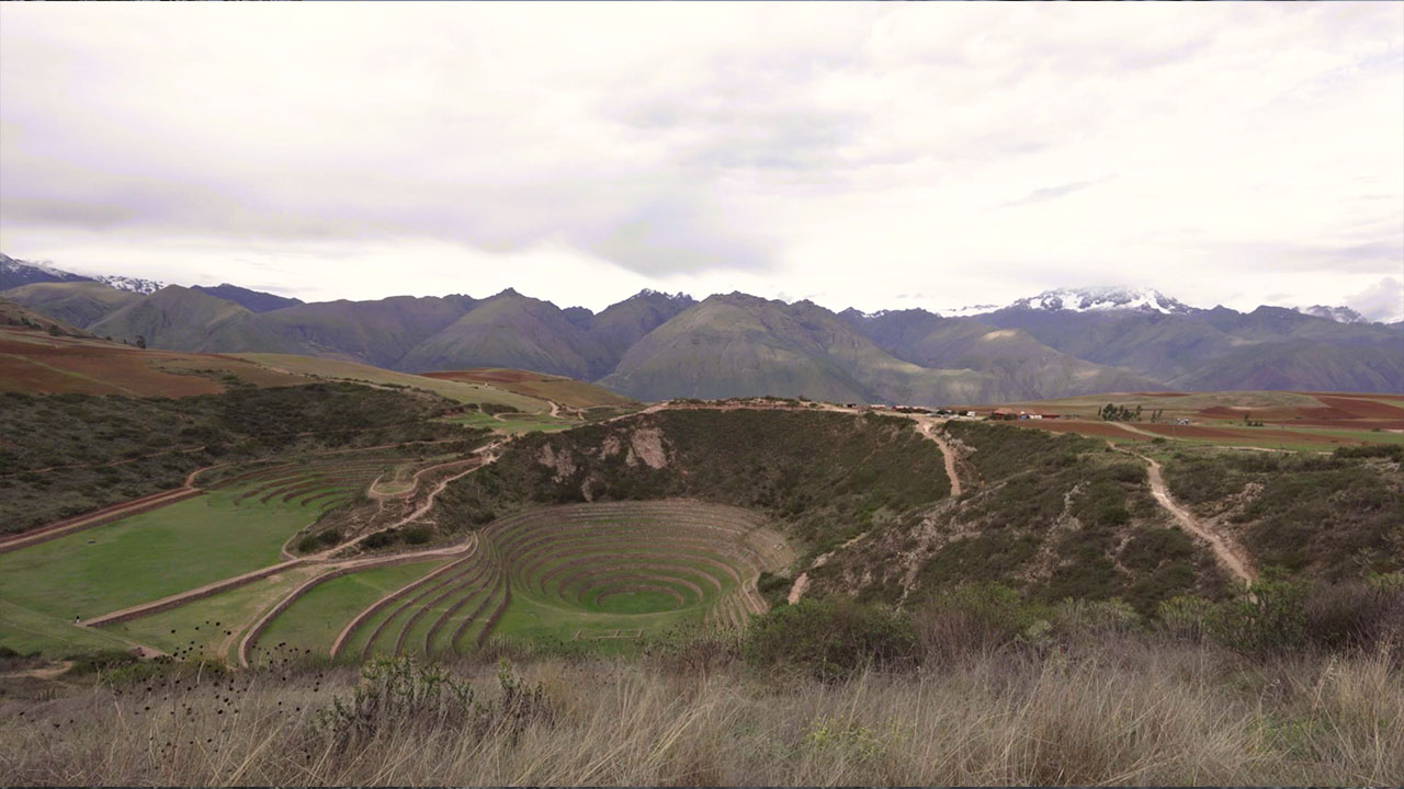 Ancient archaeological site of Moray in The Sacred Valley