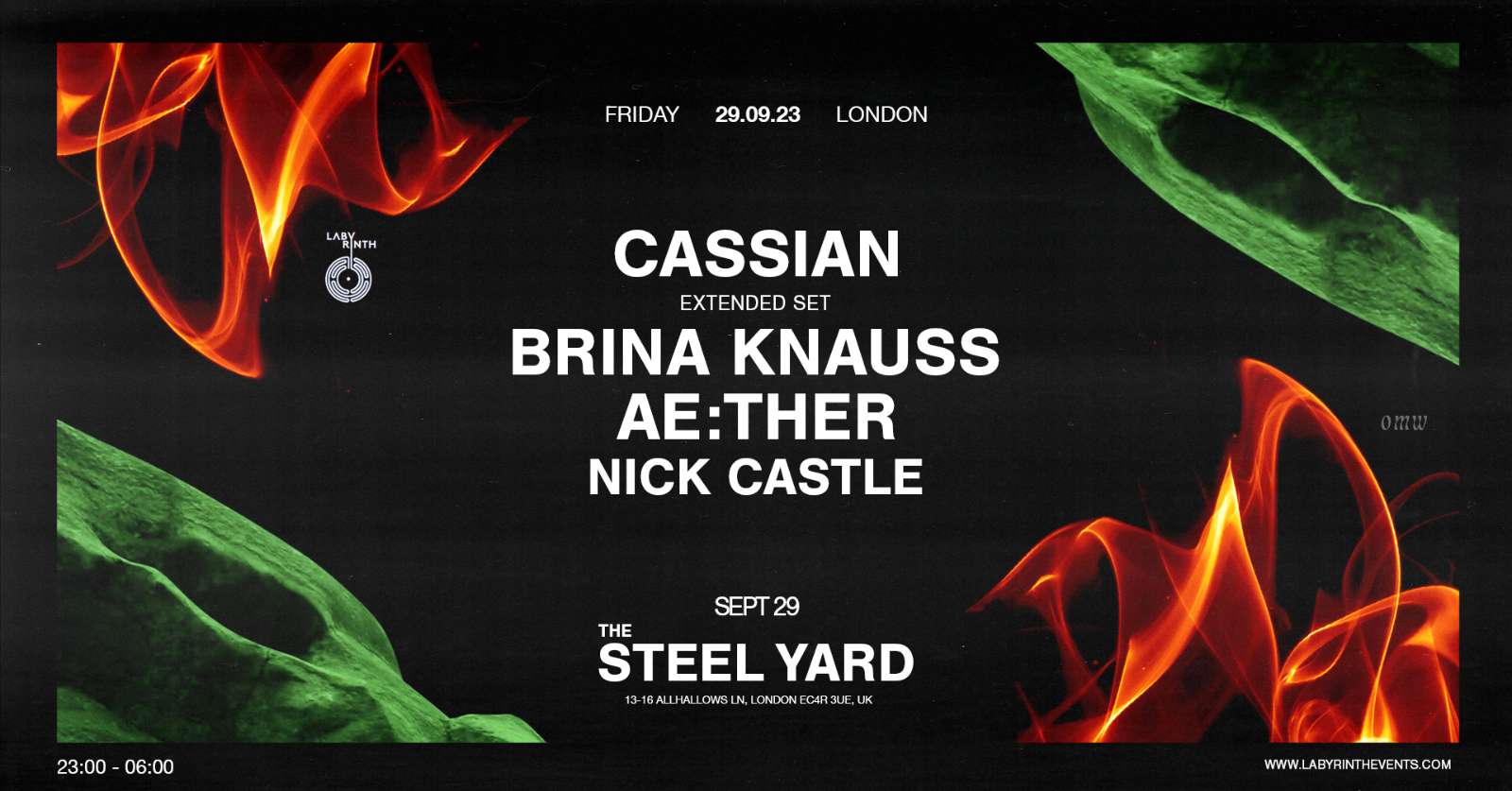 Cassian, Brina Knauss, AE:THER at Steel Yard - The Steel Yard - 29 Sep 2023