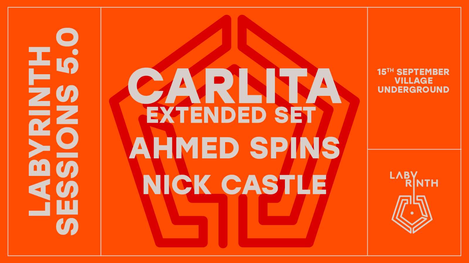 Carlita Extended Set & Ahmed Spins  - Village Underground - 15 Sep 2023