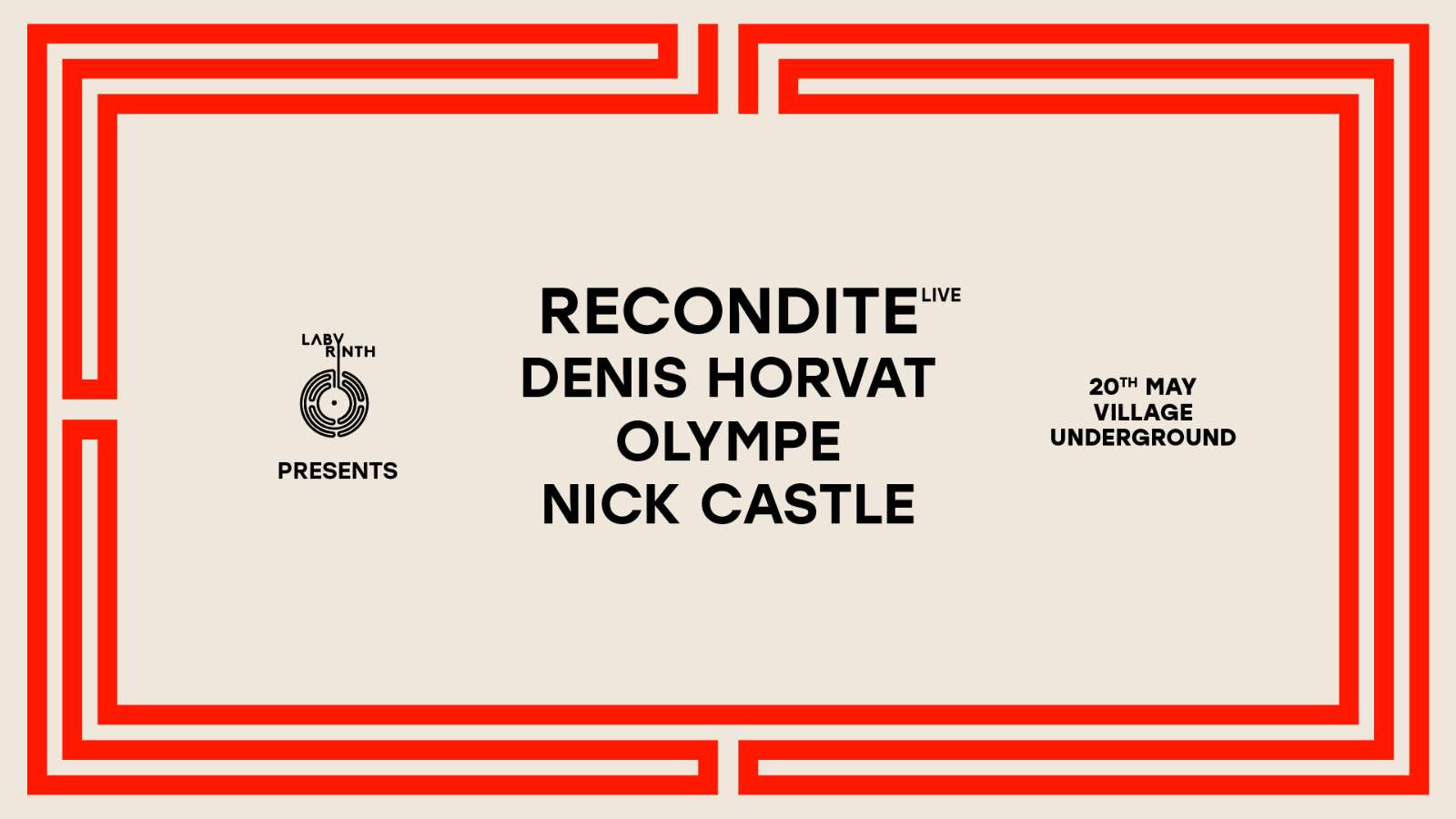 Recondite live, Denis Horvat & Olympe at Village Underground  - Village Underground - 20 May 2023