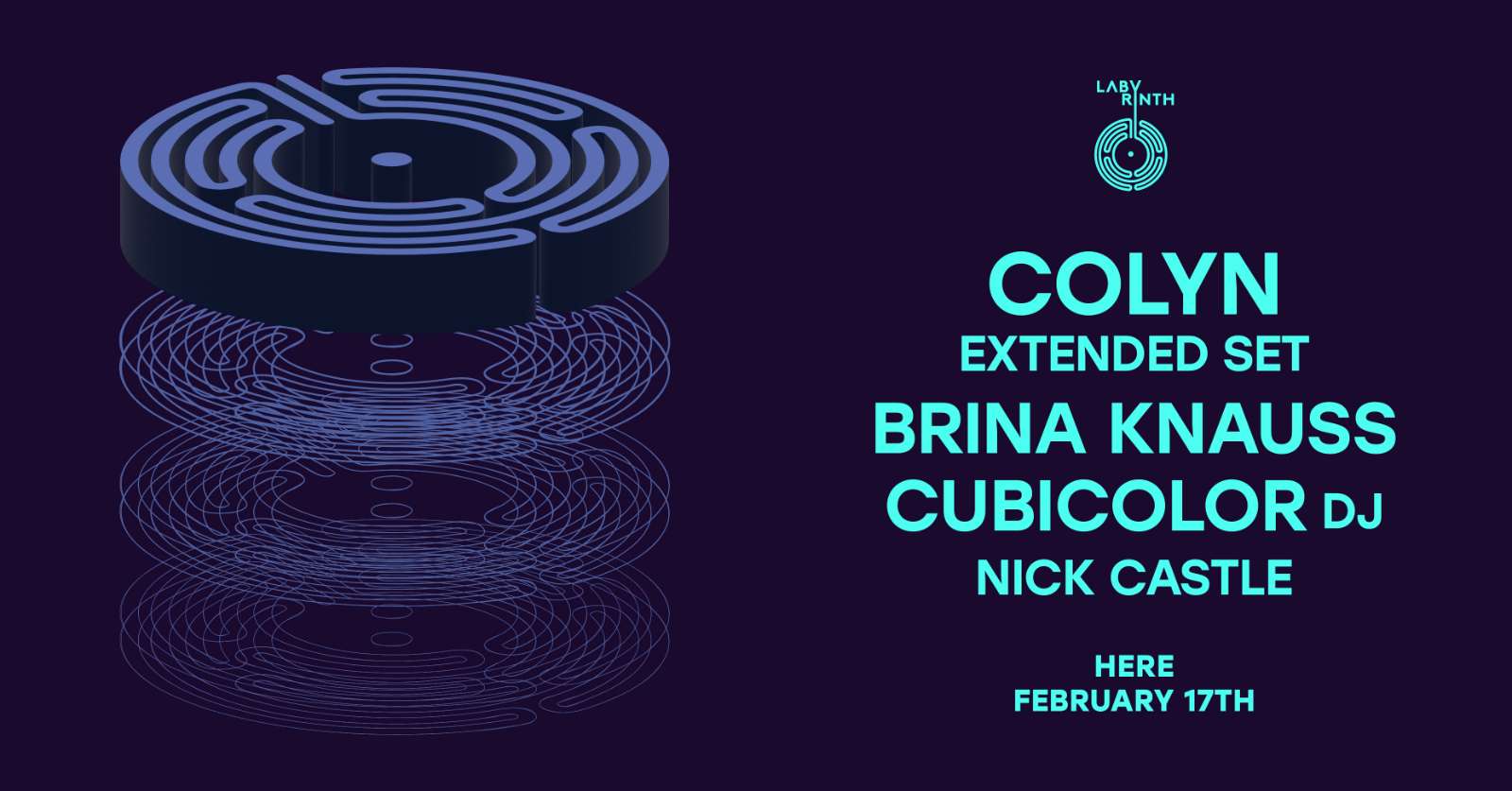 Colyn extended set, Cubicolor & Brina Knauss - HERE - 17 Feb 2024