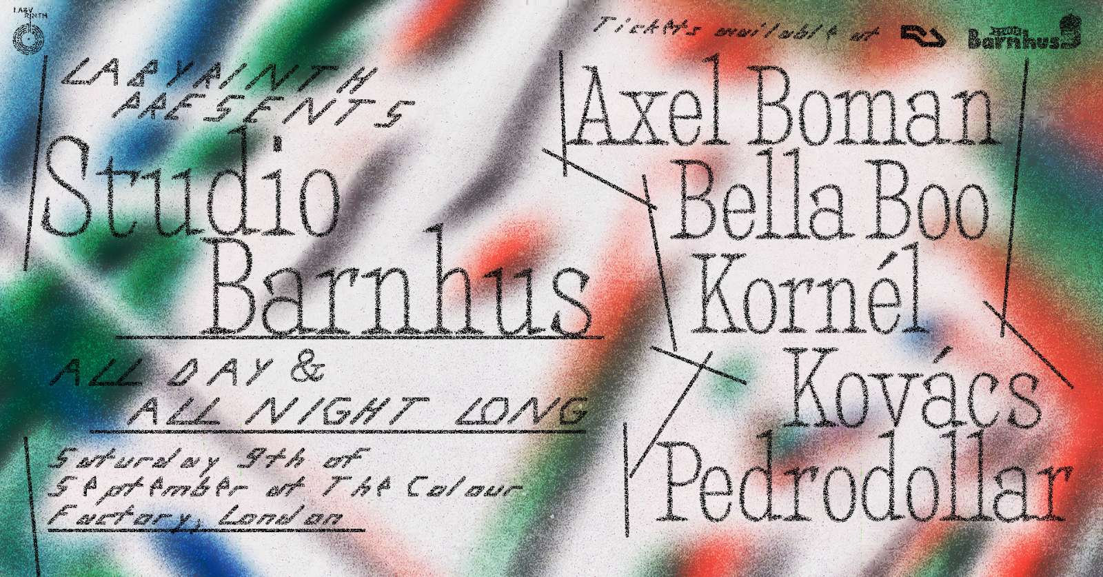 Studio Barnhus: Axel Boman, Kornél Kovács, Pedrodollar and Bella Boo - The Colour Factory - 09 Sep 2023