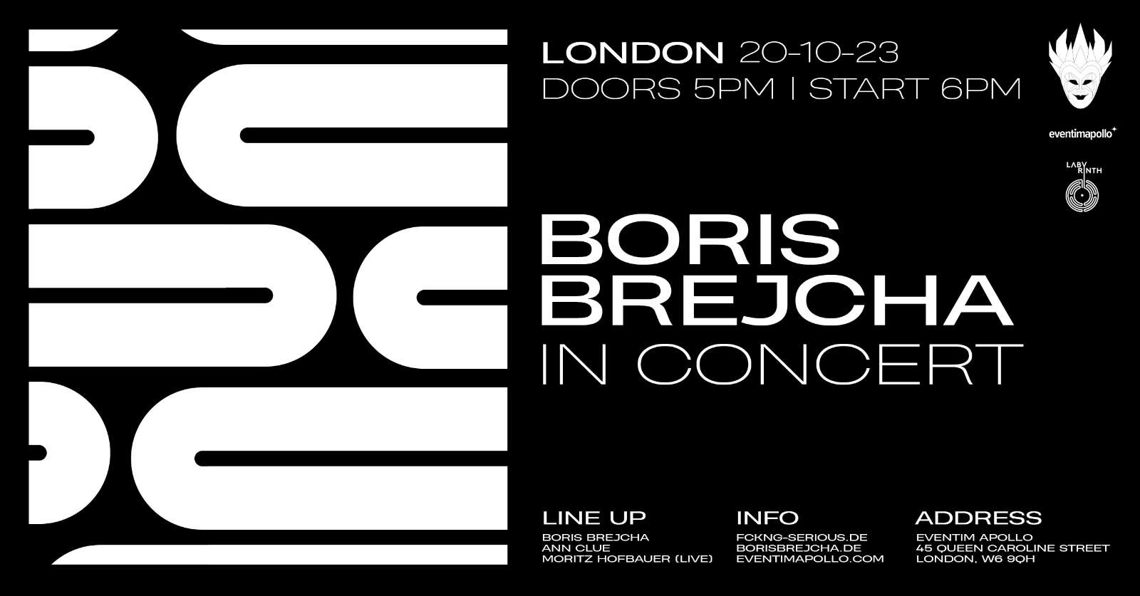 Boris Brejcha in Concert London - Eventim Apollo - 20 Oct 2023