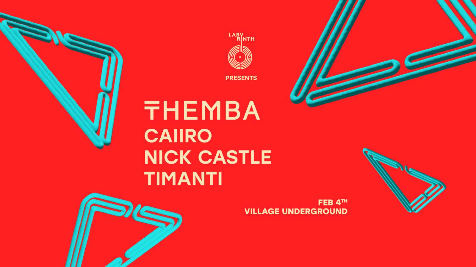 THEMBA, Caiiro, Nick Castle - Village Underground - 04 Feb 2023