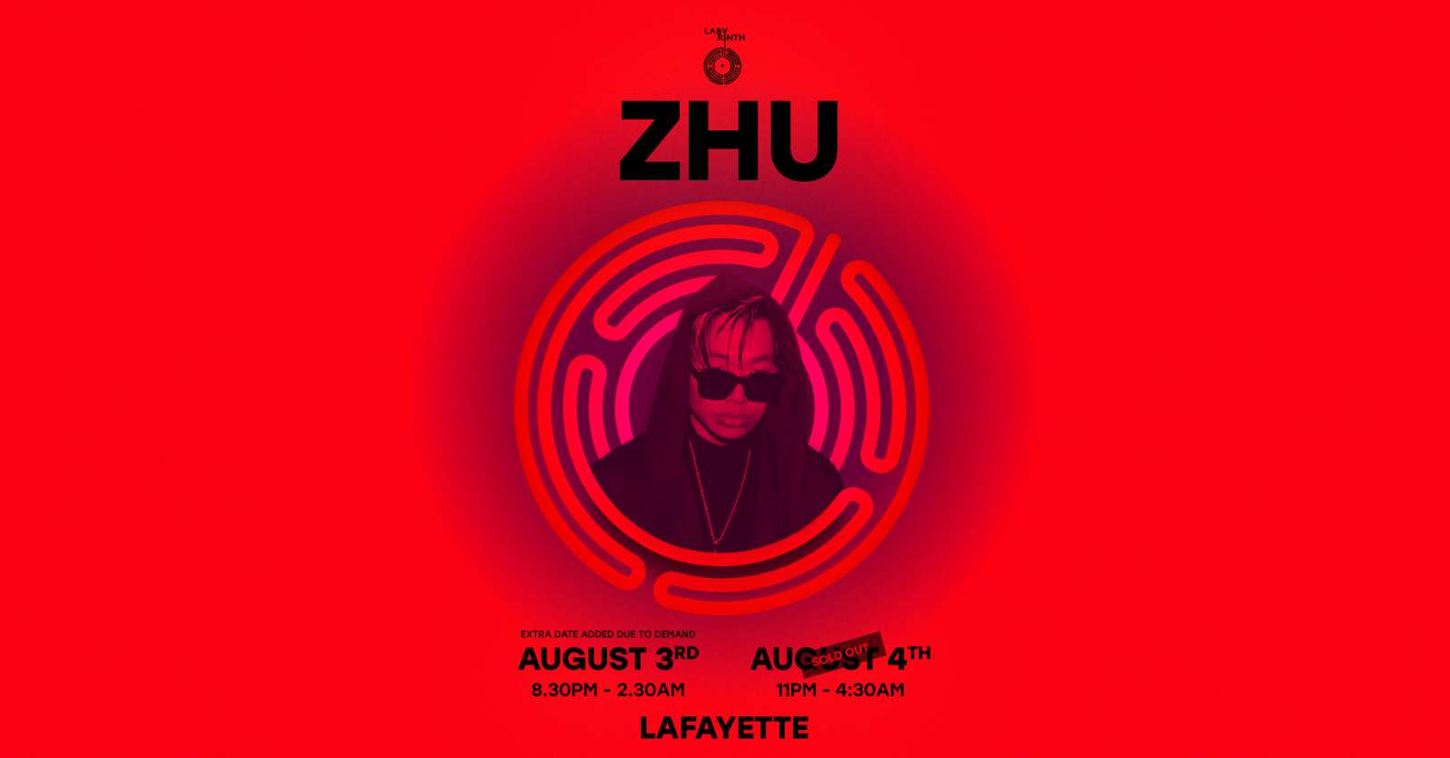ZHU extended set at Lafayette - Lafayette - 03 Aug 2023