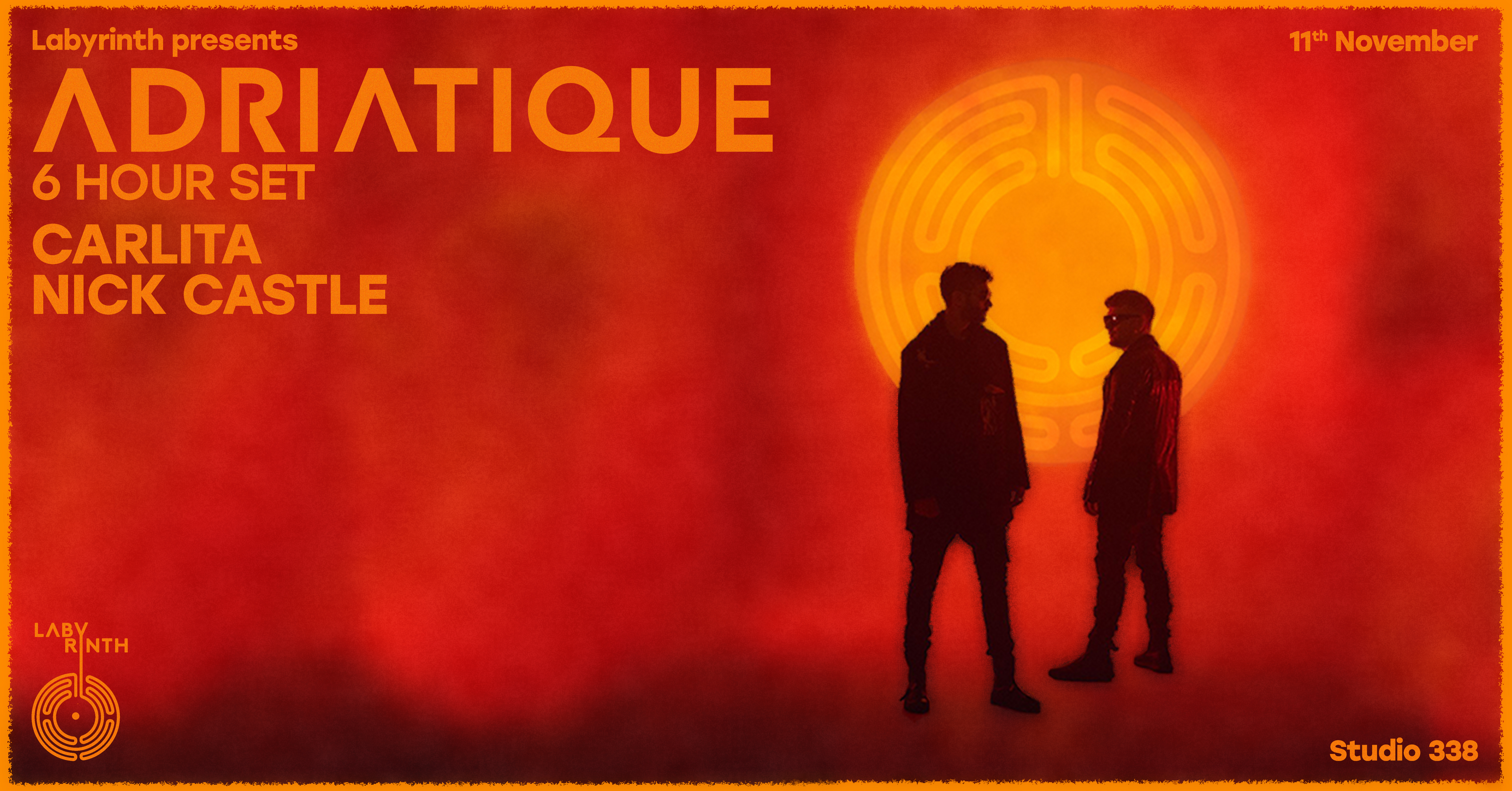 Adriatique 6 hour set - Studio 338 - 11 Nov 2022