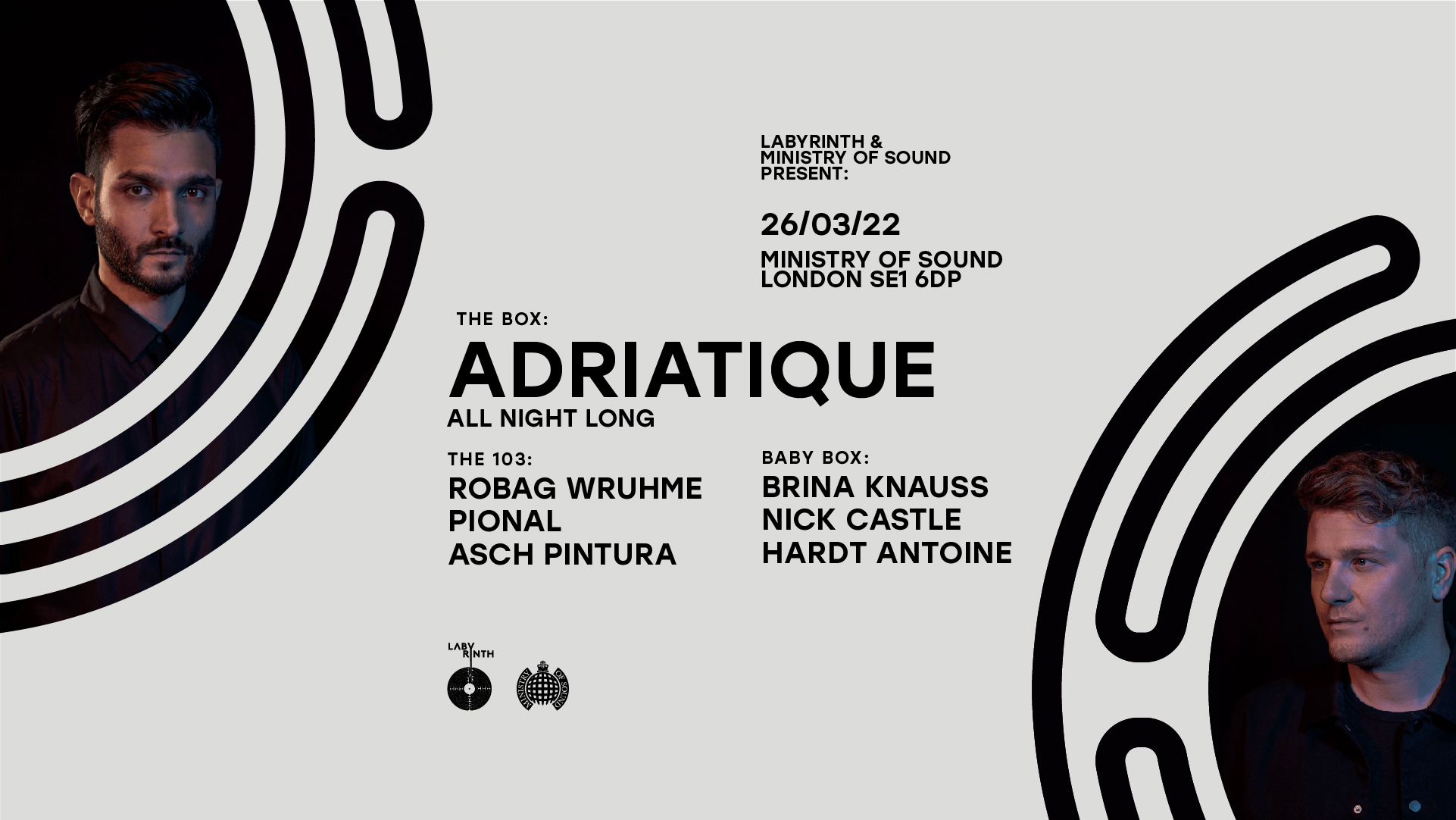 Adriatique All Night Long - Ministry of Sound - 26 Mar 2022