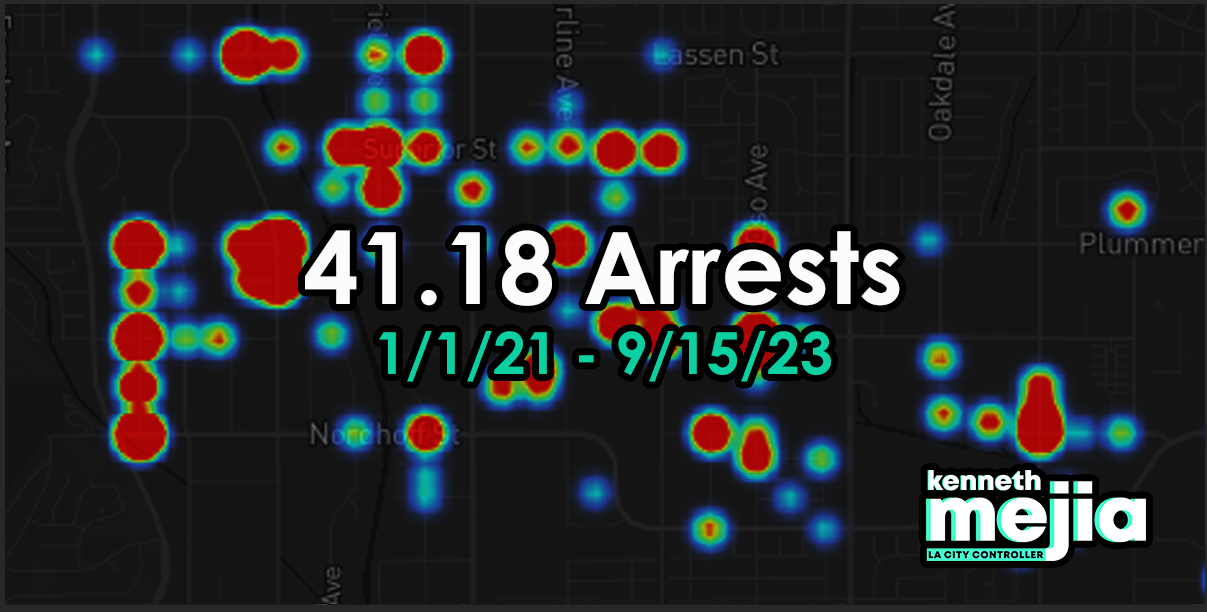 41.18 Arrests (1/1/21 - 9/15/23)