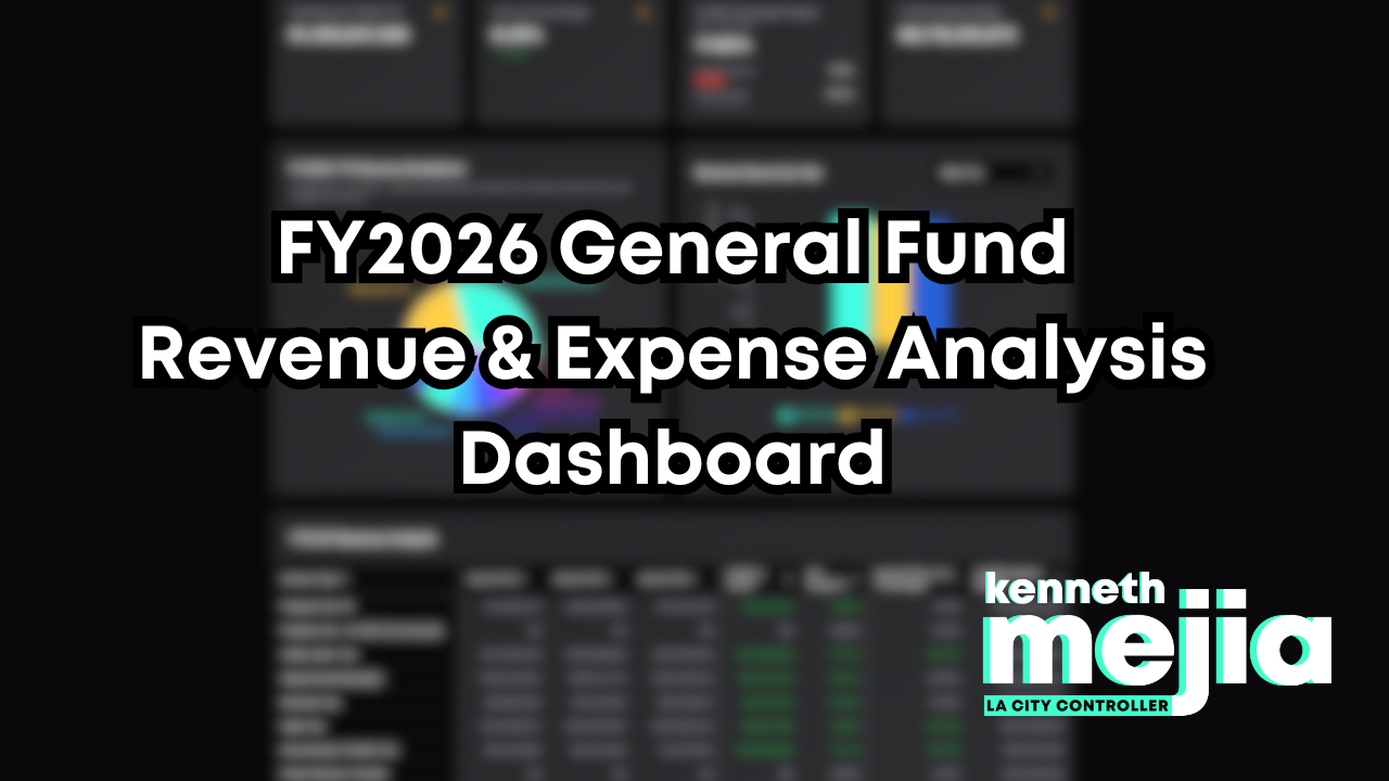 FY2026 General Fund Revenue & Expense Analysis Dashboard