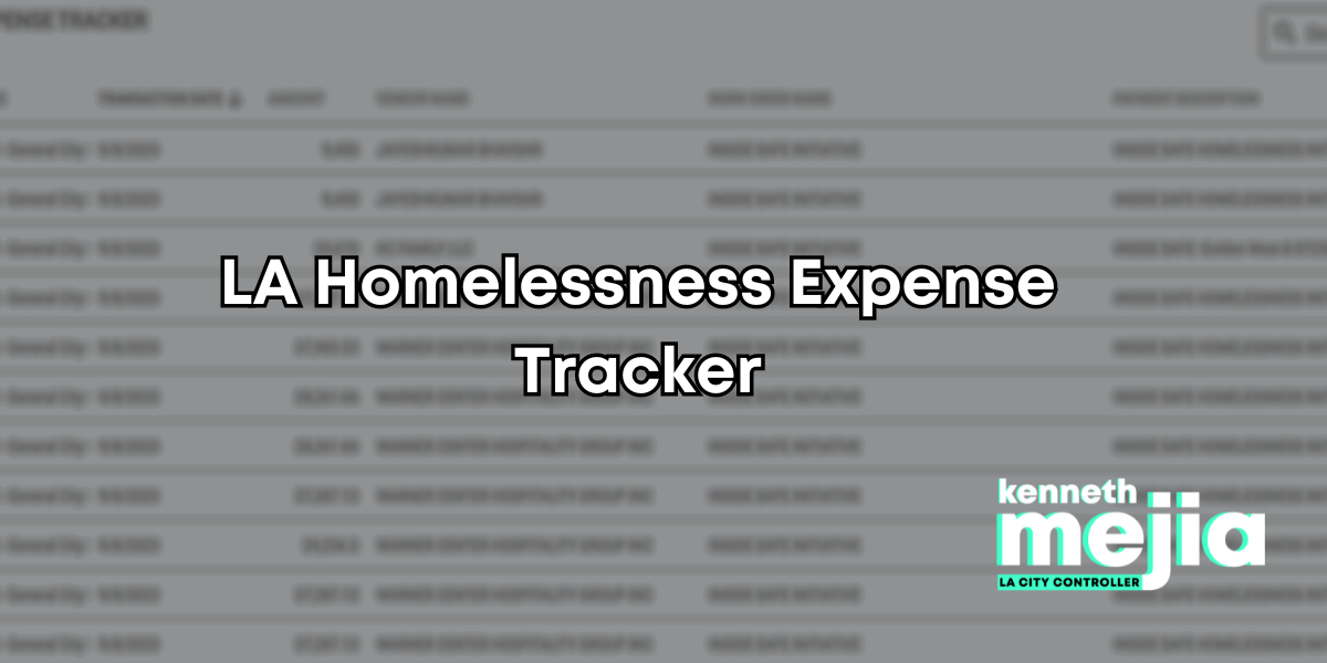 LA Homelessness Expense Tracker