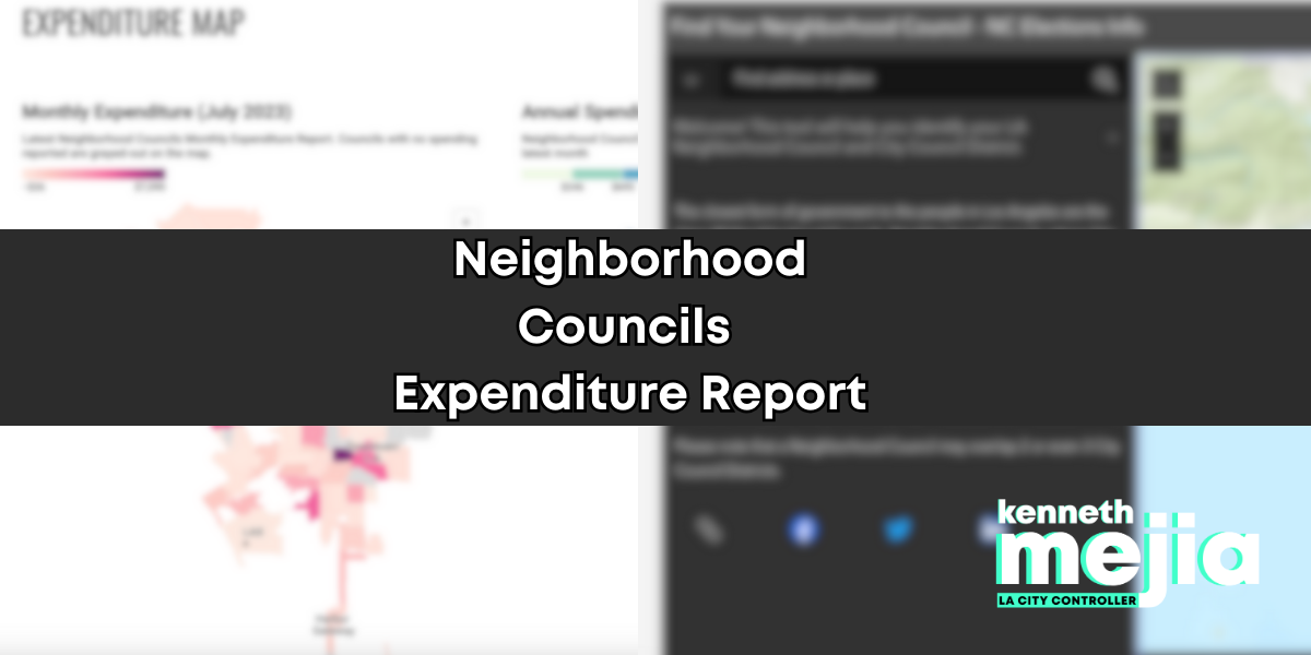 Neighborhood Councils Expenditure Report