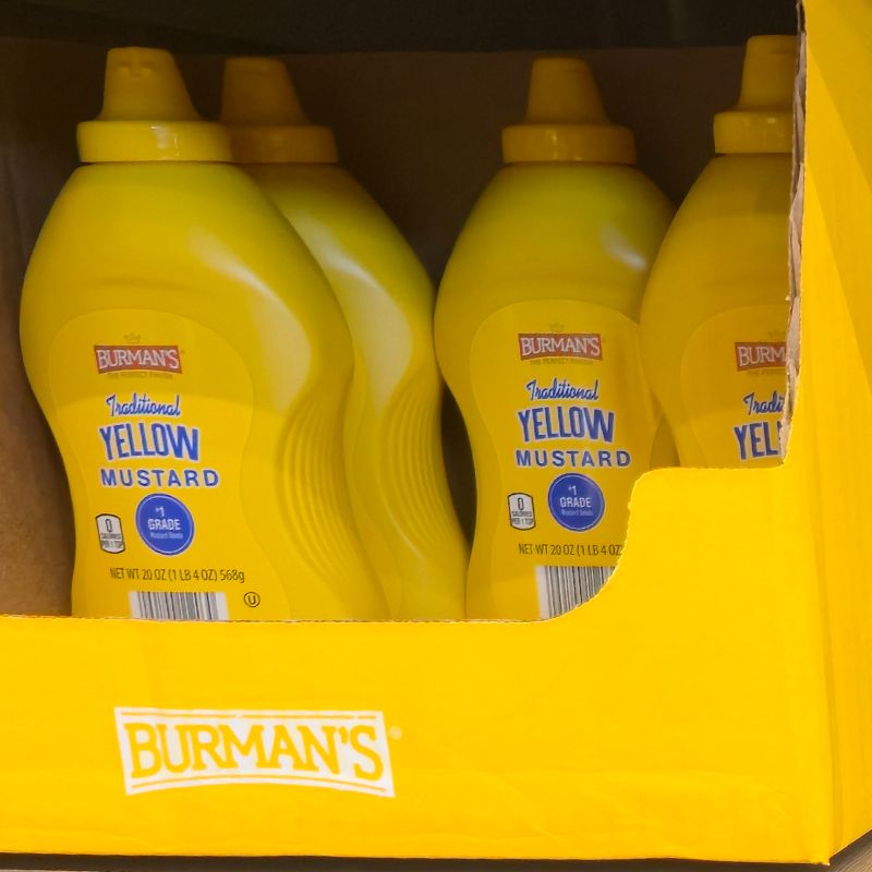 Burman's Yellow Mustard 20 oz